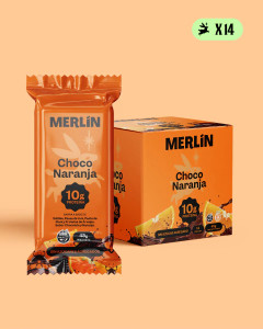 Barrita Proteica Merlin Choco Naranja X 45 Gr